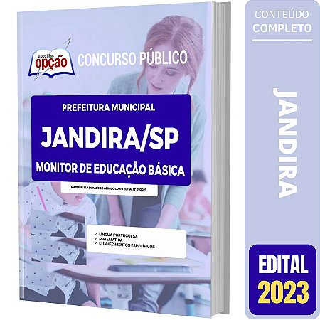 Apostila Prefeitura Jandira SP - Monitor de Educação Básica