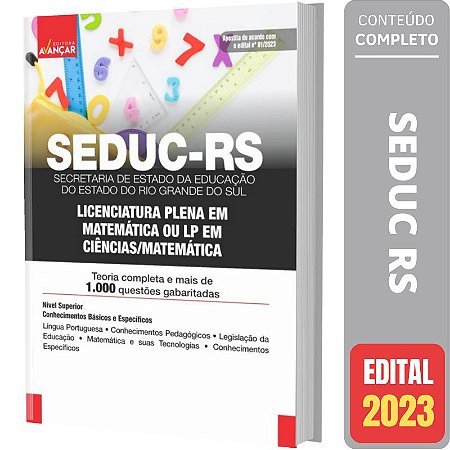 Apostila SEDUC RS - Licenciatura Plena em Matemática