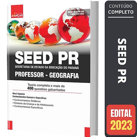 Apostila Concurso Seed Pr - Professor De Geografia