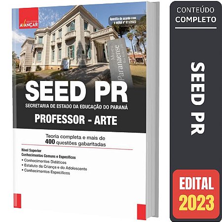 Apostila Concurso Seed Pr - Professor De Arte