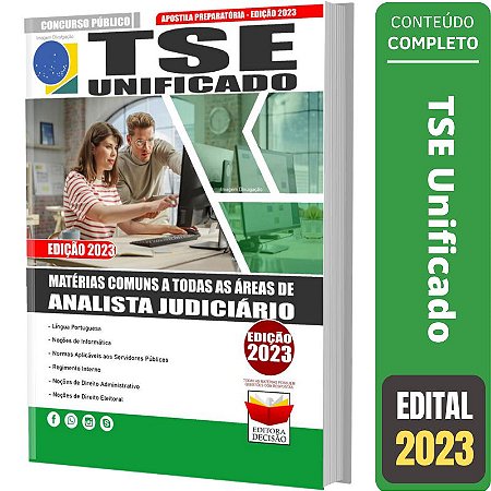 Apostila Concurso TSE Unificado - Analista Judiciário - Comum aos Cargos