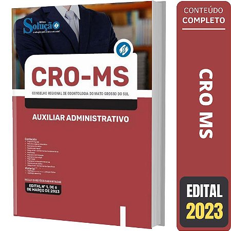 Apostila Concurso CRO MS - Auxiliar Administrativo