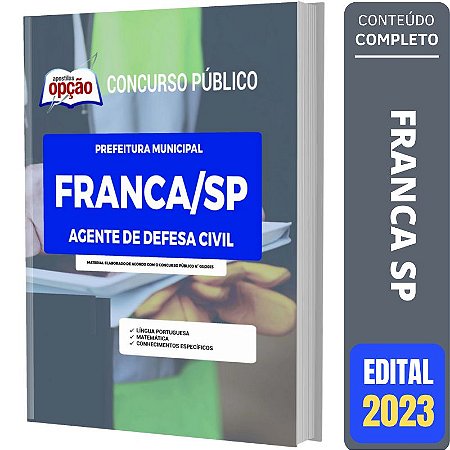 Apostila Concurso Franca SP - Agente de Defesa Civil