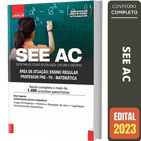 Apostila Concurso SEE AC - Professor PNS - P2 - MATEMÁTICA