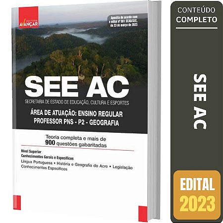Apostila Concurso SEE AC - Professor PNS - P2 - Geografia