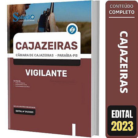 Apostila Câmara Cajazeiras PB - Vigilante