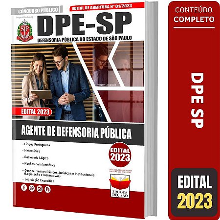 Apostila Concurso DPE SP - Agente de Defensoria Pública