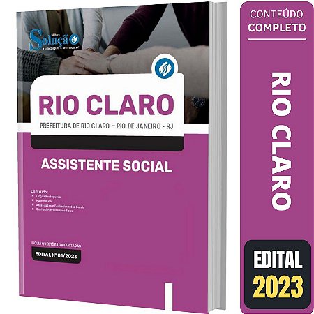 Apostila Prefeitura de Rio Claro RJ - Assistente Social