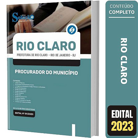 Apostila Concurso Rio Claro RJ - Procurador do Município