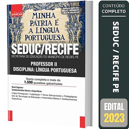 Apostila Seduc Sme Recife -professor 2 - Língua Portuguesa