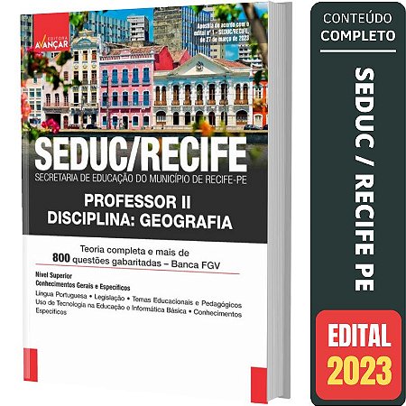 Apostila Concurso Seduc Sme Recife - Professor 2 - Geografia