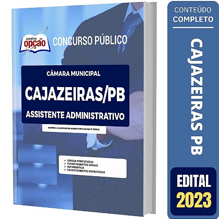 Apostila Cajazeiras PB - Assistente Administrativo