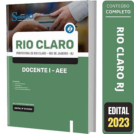 Apostila Prefeitura Rio Claro RJ - Docente I - AEE
