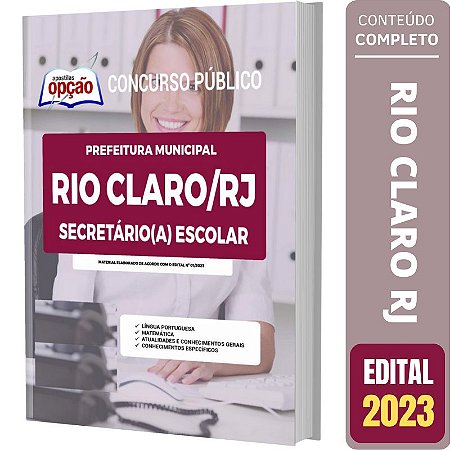 Apostila Concurso Rio Claro RJ - Secretária Escolar