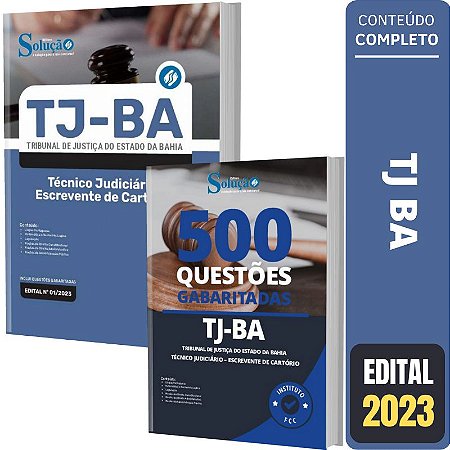 Kit Apsotila TJ BA - Escrevente de Cartório + Testes