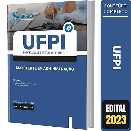 Apostila Concurso UFPI - Assistente em Administração
