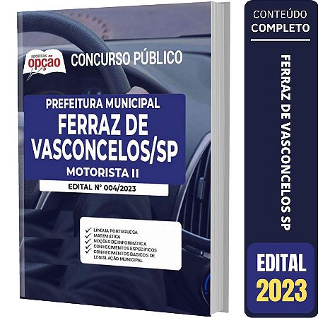 Apostila Prefeitura Ferraz de Vasconcelos SP - Motorista 2