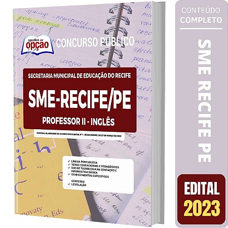 Apostila SME Recife PE - Professor 2 - Língua Inglesa