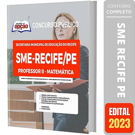 Apostila SME Recife PE - Professor 2 - Matemática