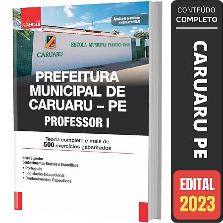 Apostila Concurso Caruaru PE - Professor 1