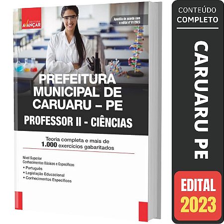 Apostila Prefeitura Caruaru Pe - Professor 2 - Ciências