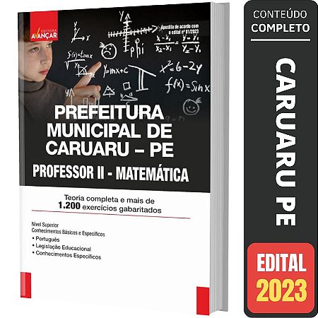 Apostila Prefeitura Caruaru Pe - Professor 2 - Matemática