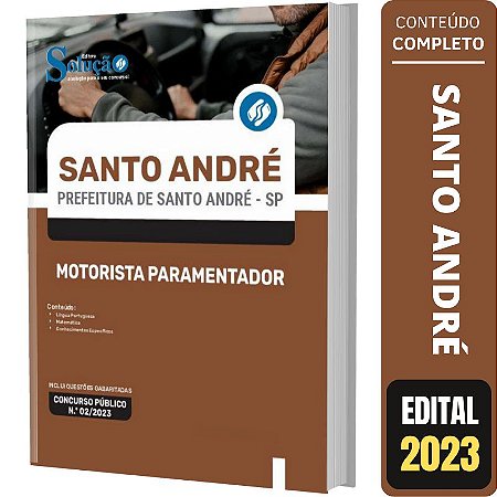 Apostila Prefeitura Santo André SP - Motorista Paramentador