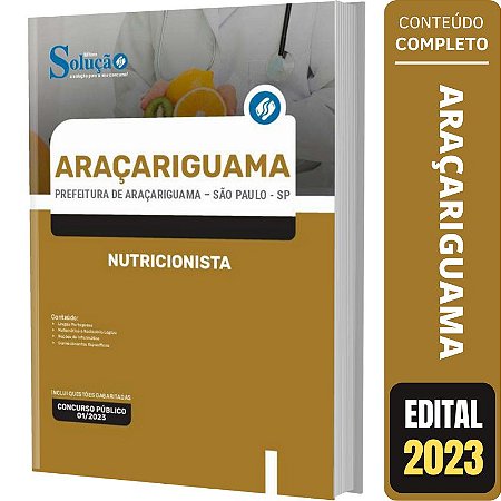 Apostila Concurso Araçariguama SP - Nutricionista