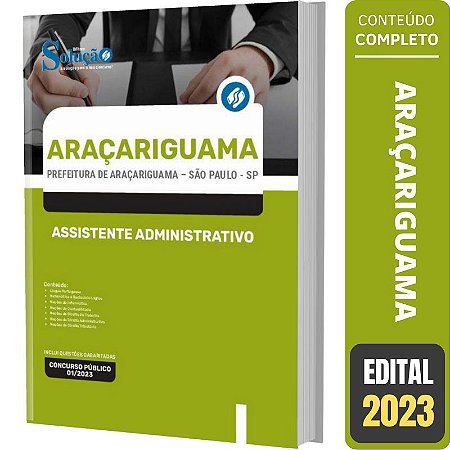 Apostila Araçariguama SP - Assistente Administrativo