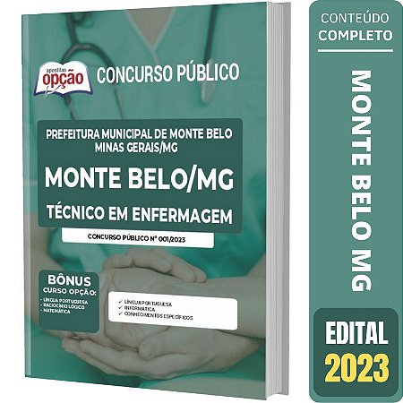 Apostila Concurso Monte Belo MG - Técnico em Enfermagem