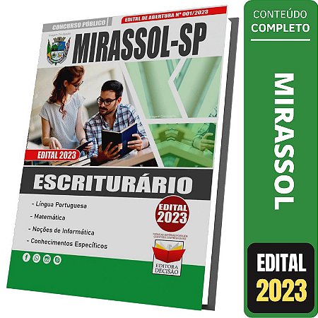 Apostila Concurso Mirassol Sp - Escriturário