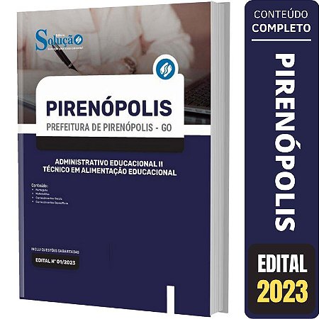 Apostila Pirenópolis Go - Técnico Em Alimentação Educacional