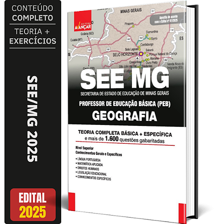Apostila Concurso SEE MG 2025 - Professor De Geografia