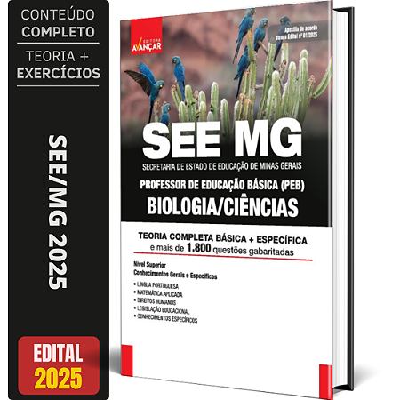 Apostila Concurso SEE MG 2025 - Professor de Biologia / Ciências