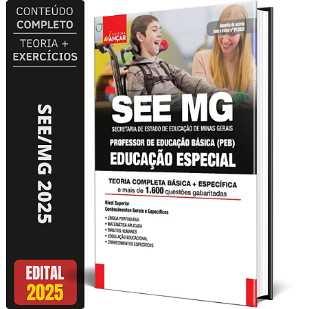 Apostila Concurso SEE MG 2025 - Professor de Educação Especial