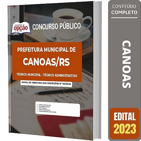 Apostila Canoas RS - Técnico Municipal Administrativo