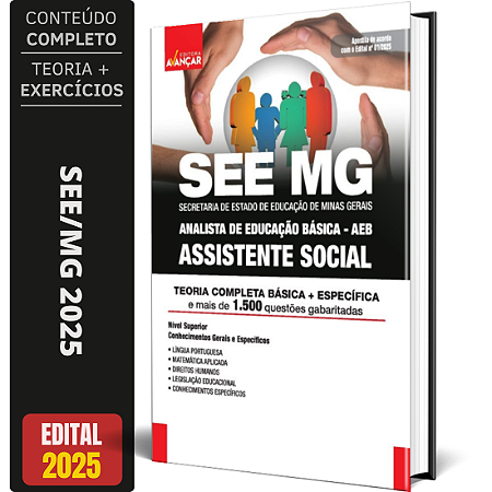 Apostila Concurso SEE MG 2025 - Analista - Assistente Social