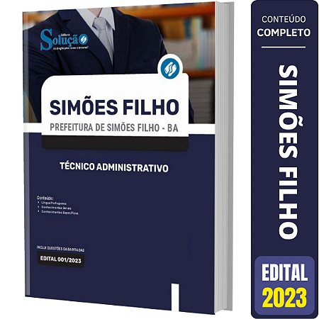 Apostila Prefeitura Simões Filho BA - Técnico Administrativo