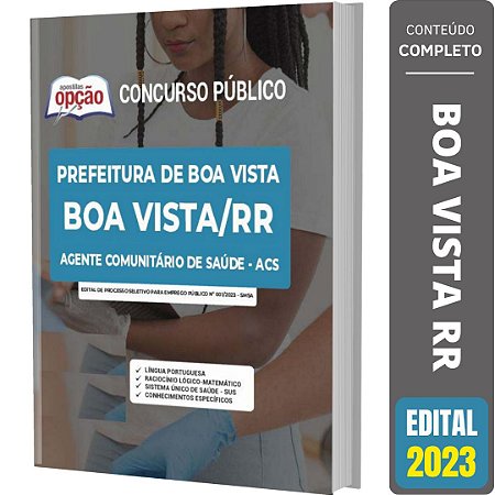 Apostila Boa Vista RR - Agente Comunitário de Saúde - ACS