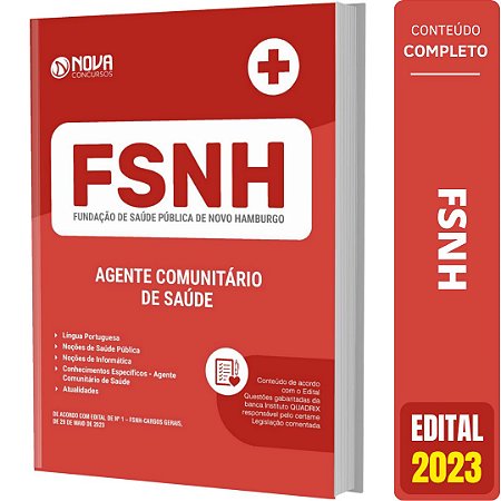 Apostila Concurso FSNH - Agente Comunitário de Saúde