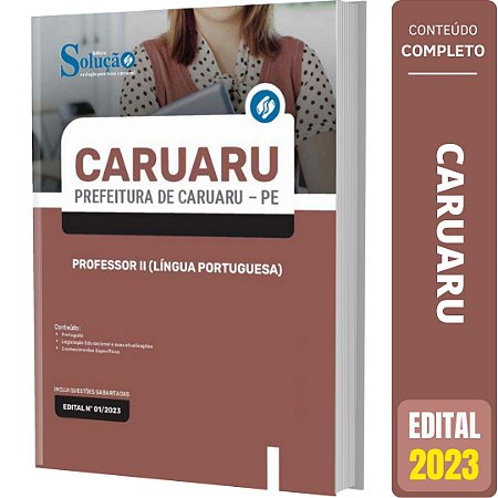 Apostila Caruaru PE -  Professor 2 - Língua Portuguesa