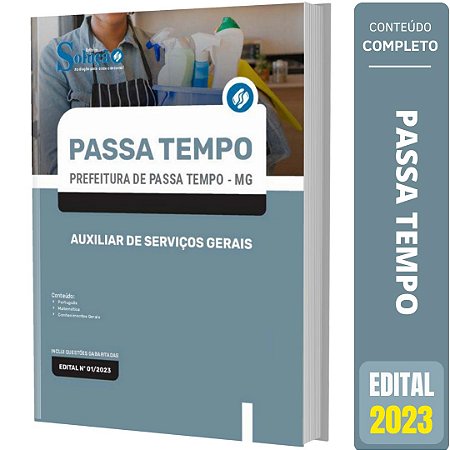 Apostila Passa Tempo MG - Auxiliar de Serviços Gerais