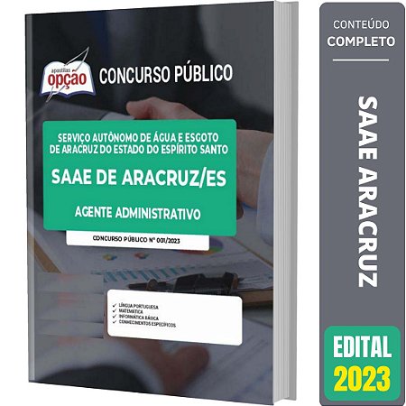 Apostila SAAE de Aracruz ES - Agente Administrativo