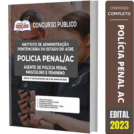 Apostila Concurso Policia Penal AC - Agente de Polícia Penal