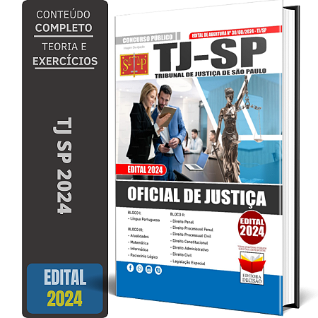 Apostila Concurso TJ SP 2024 - Oficial de Justiça