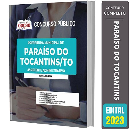 Apostila Paraíso do Tocantins - Assistente Administrativo
