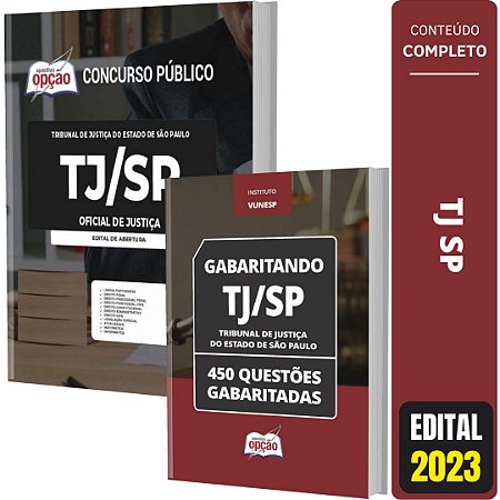 Kit Apostila TJ SP - Oficial de Justiça + Caderno de Testes