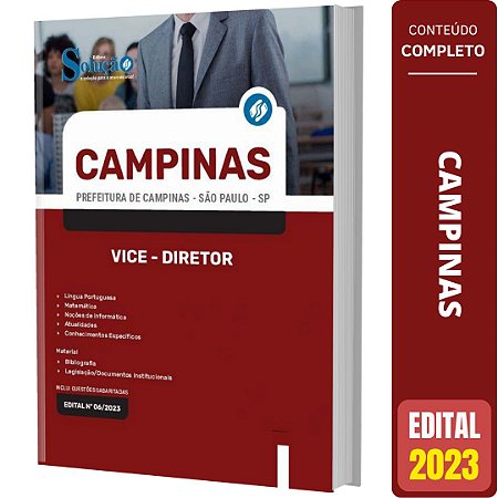 Apostila Prefeitura de Campinas SP - Vice-Diretor