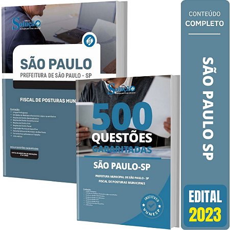 Kit Apostila São Paulo - Fiscal Posturas Municipais + Testes