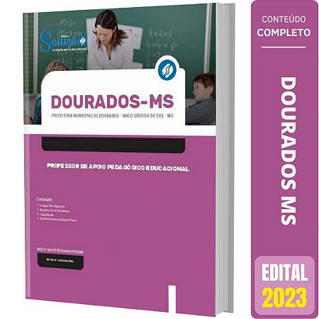 Apostila Dourados MS Professor Apoio Pedagógico Educacional